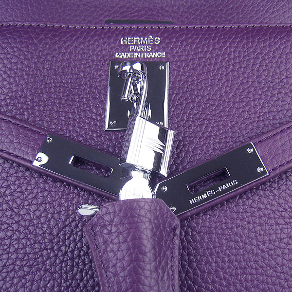 High Quality Hermes Kelly 35cm Togo Leather Bag Purple 6308